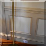 D25. Brass swing arm reading lamp. 42&rdquo;h 